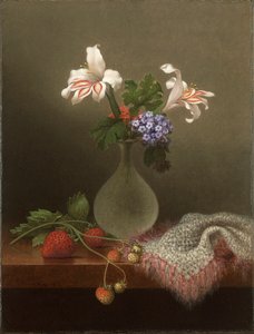 Un vaso di gigli di campo e eliotropio