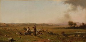 Cacciatori a riposo da Martin Johnson Heade