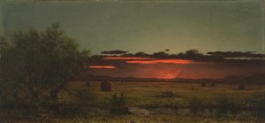 Prati del New Jersey al tramonto da Martin Johnson Heade