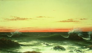 Paesaggio marino: Tramonto, 1861 da Martin Johnson Heade
