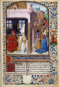 Allegoria della Fortuna: rappresentazione di una giovane donna vicino a una ruota della Fortuna da Martin Le Franc