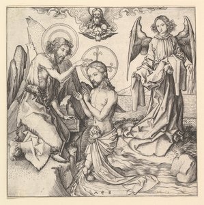 Battesimo di Cristo da Martin Schongauer
