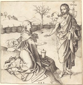 Cristo appare a Maria Maddalena da Martin Schongauer