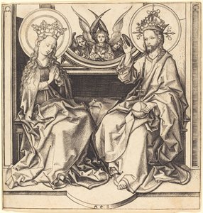 Cristo benedice la Vergine da Martin Schongauer