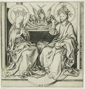 Cristo benedice la Vergine da Martin Schongauer