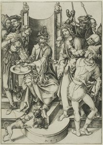 Cristo davanti a Pilato, da La Passione da Martin Schongauer