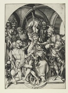 Cristo coronato di spine, fine XV secolo da Martin Schongauer