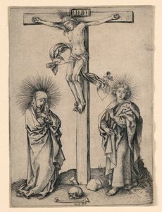 Cristo sulla croce con Maria e Giovanni