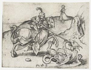 San Giorgio e il drago da Martin Schongauer