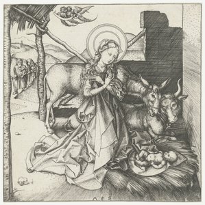 La nascita di Cristo da Martin Schongauer