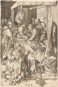 La morte della Vergine da Martin Schongauer