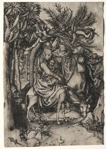 Fuga in Egitto da Martin Schongauer