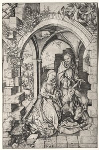 Vita della Vergine: La Natività da Martin Schongauer
