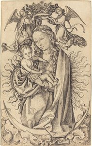 Madonna sulla luna crescente da Martin Schongauer