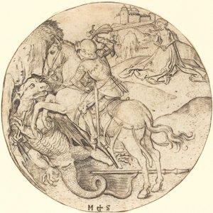 San Giorgio e il Drago da Martin Schongauer