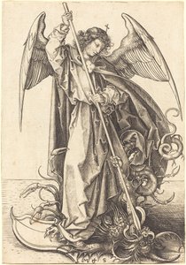 San Michele che Uccide il Drago da Martin Schongauer