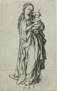 Piccola Madonna con Bambino in piedi da Martin Schongauer