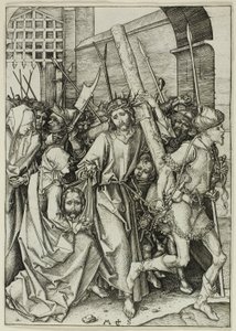 Il trasporto della croce, dalla Passione da Martin Schongauer