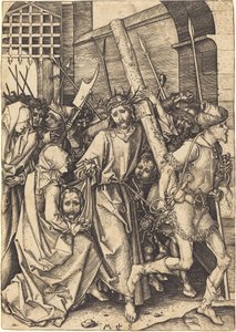Il trasporto della croce con Santa Veronica da Martin Schongauer