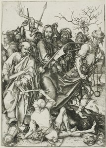 Il tradimento di Cristo, da La Passione da Martin Schongauer