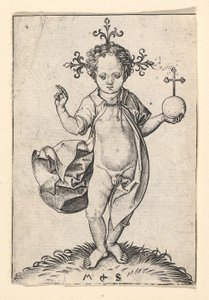 Il Bambino Gesù con un globo da Martin Schongauer