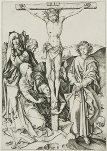 La crocifissione, dalla Passione da Martin Schongauer
