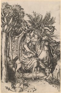 La fuga in Egitto da Martin Schongauer