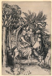 La fuga in Egitto da Martin Schongauer