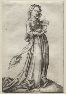 La quarta vergine saggia da Martin Schongauer