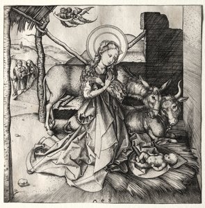 La Vita di Cristo: La Natività, c. 1480-1490 da Martin Schongauer