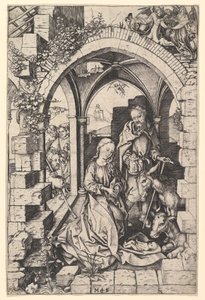 La Natività, ca. 1435-1491 da Martin Schongauer