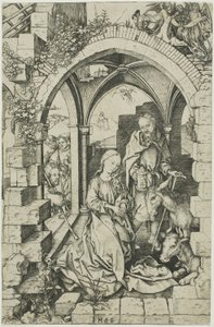 La Natività, dalla Vita della Vergine da Martin Schongauer