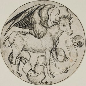 Il bue di San Luca da Martin Schongauer