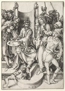 La Passione: Cristo davanti a Pilato da Martin Schongauer