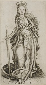 La piccola Santa Caterina da Martin Schongauer