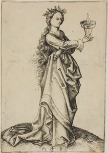 La terza Vergine saggia da Martin Schongauer