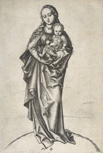 Vergine e Bambino con una mela da Martin Schongauer