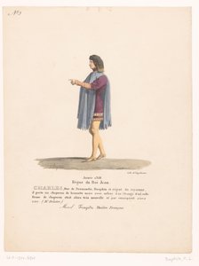 Costume del delfino Carlo di Valois dalla tragedia Marcel