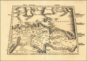 1513 La seconda carta africana di Tolomeo di Martin Waldseemüller da Martin Waldseemuller