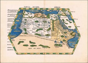 1513 La quarta carta africana di Tolomeo di Martin Waldseemüller