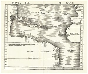 1513 Tabula Terre Nove da Martin Waldseemuller