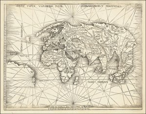 Carta geografica del 1513 - Orbis Typus Universalis Iuxta Hydrographorum Traditionem da Martin Waldseemuller