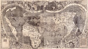 Mappa del mondo da Martin Waldseemuller