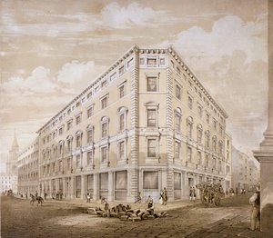Gresham Street, Città di Londra, 1840 da Martin and Hood