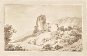 Paesaggio con rovina da Martin von Molitor