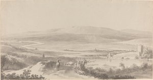 Panorama del Danubio vicino a Grinzing da Martin von Molitor
