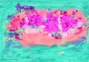 Cesto di fiori con rose da Martina Konitzky