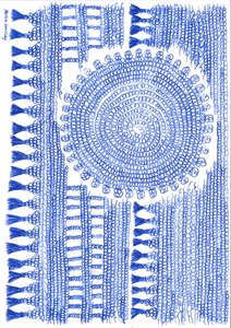 Uncinetto inchiostro blu