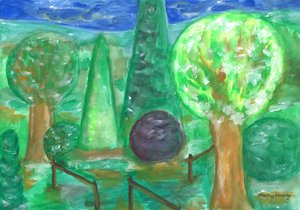 Il giardino dopo la pioggia da Martina Konitzky