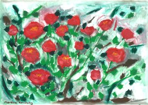 Cespuglio di rose rosse da Martina Konitzky